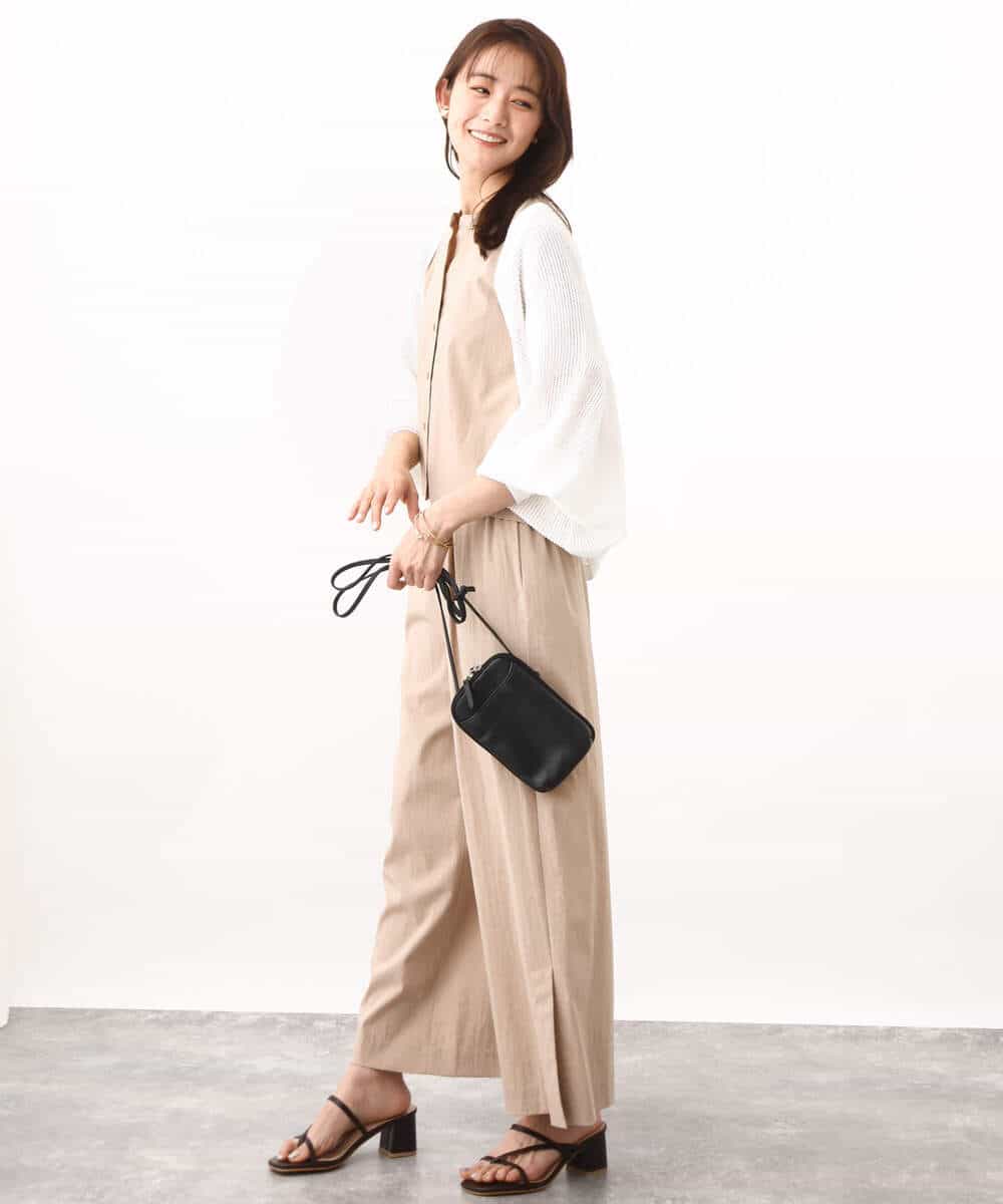 FKSHV60140 MK MICHEL KLEIN(MK ミッシェルクラン) レーシー編みモモンガニットカーディガン/洗える ベージュ
