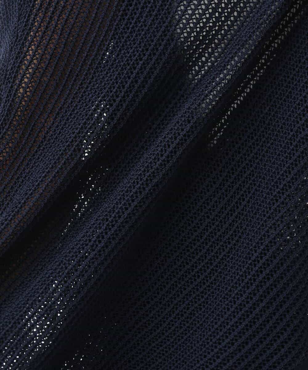 FKSHV60140 MK MICHEL KLEIN(MK ミッシェルクラン) レーシー編みモモンガニットカーディガン/洗える ベージュ