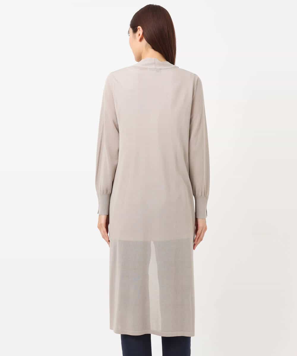 FKSIS07160 MK MICHEL KLEIN(MK ミッシェルクラン) ロングニットカーディガン/洗える ベージュ