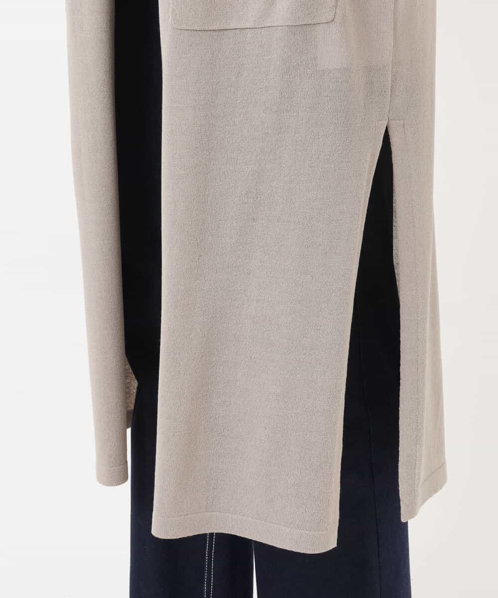FKSIS07160 MK MICHEL KLEIN(MK ミッシェルクラン) ロングニットカーディガン/洗える ベージュ