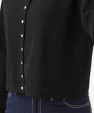 FKSJD33150 MK MICHEL KLEIN(MK ミッシェルクラン) [洗える]ドット釦コンパクトニットカーディガン ブラック