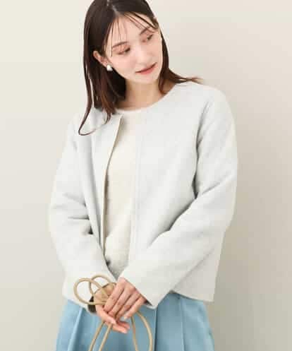 FKUAA48310 MK MICHEL KLEIN スムースリバーショート丈コート