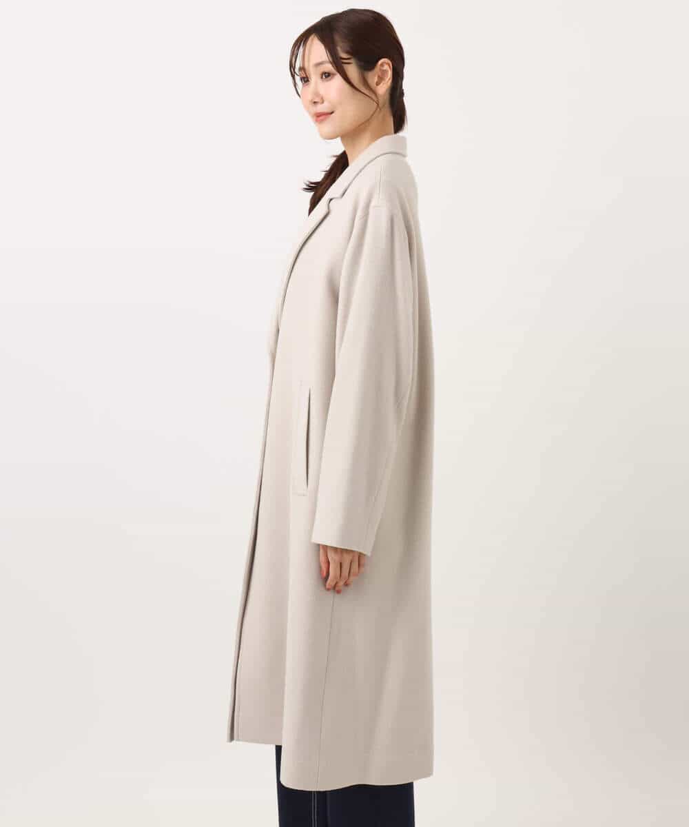 FKUAD54400 MK MICHEL KLEIN(MK ミッシェルクラン) エアリアルウール チェスターコート ベージュ