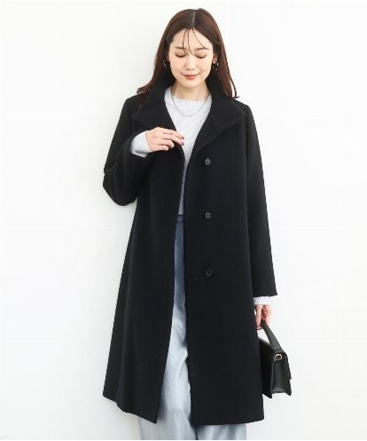 FKUAD58380 MK MICHEL KLEIN SUPER100sウール スタンドカラーロングコート