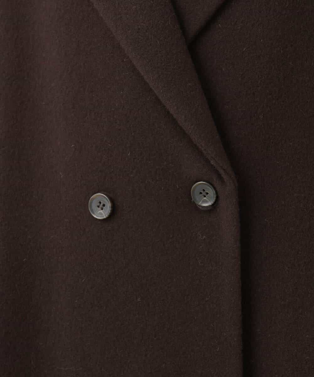 FKUAG61400 MK MICHEL KLEIN(MK ミッシェルクラン) [超軽量]エアリアルウール ダブルフロントチェスターコート アイボリー