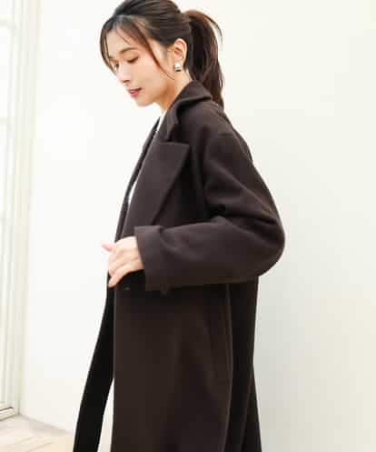 FKUAG61400 MK MICHEL KLEIN [超軽量]エアリアルウール ダブルフロントチェスターコート
