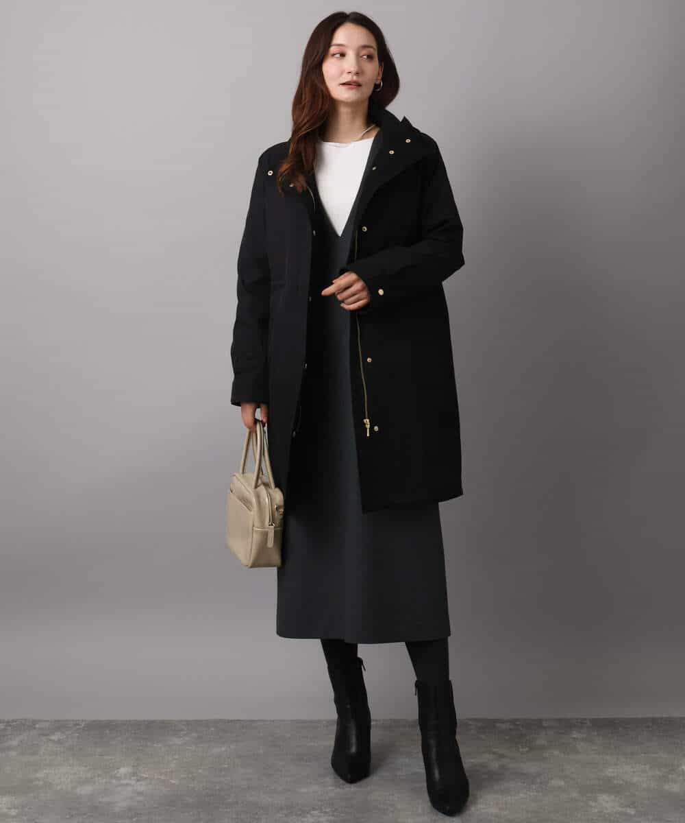 FKVAD42380 MK MICHEL KLEIN(MK ミッシェルクラン) ダウンライナー付きマルチwayモッズコート/撥水加工 ライトグレー