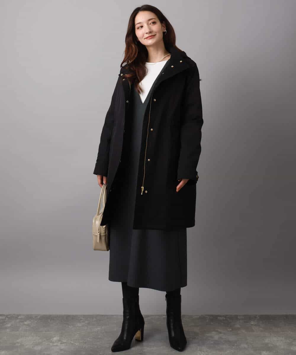 FKVAD42380 MK MICHEL KLEIN(MK ミッシェルクラン) ダウンライナー付きマルチwayモッズコート/撥水加工 ライトグレー