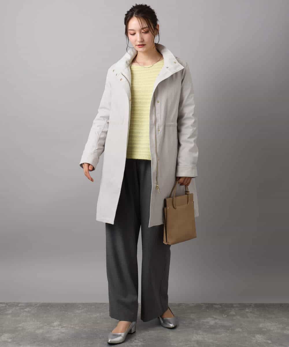 FKVAD42380 MK MICHEL KLEIN(MK ミッシェルクラン) ダウンライナー付きマルチwayモッズコート/撥水加工 ライトグレー