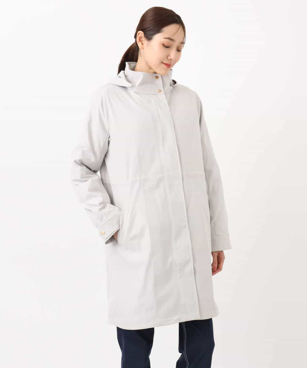 FKVAD42380 MK MICHEL KLEIN(MK ミッシェルクラン) ダウンライナー付きマルチwayモッズコート/撥水加工 ライトグレー