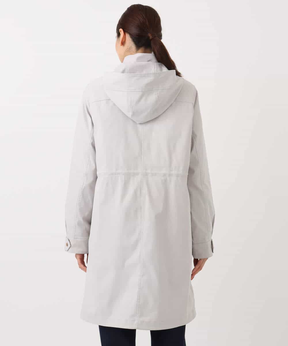 FKVAD42380 MK MICHEL KLEIN(MK ミッシェルクラン) ダウンライナー付きマルチwayモッズコート/撥水加工 ライトグレー
