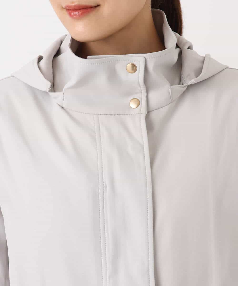 FKVAD42380 MK MICHEL KLEIN(MK ミッシェルクラン) ダウンライナー付きマルチwayモッズコート/撥水加工 ライトグレー