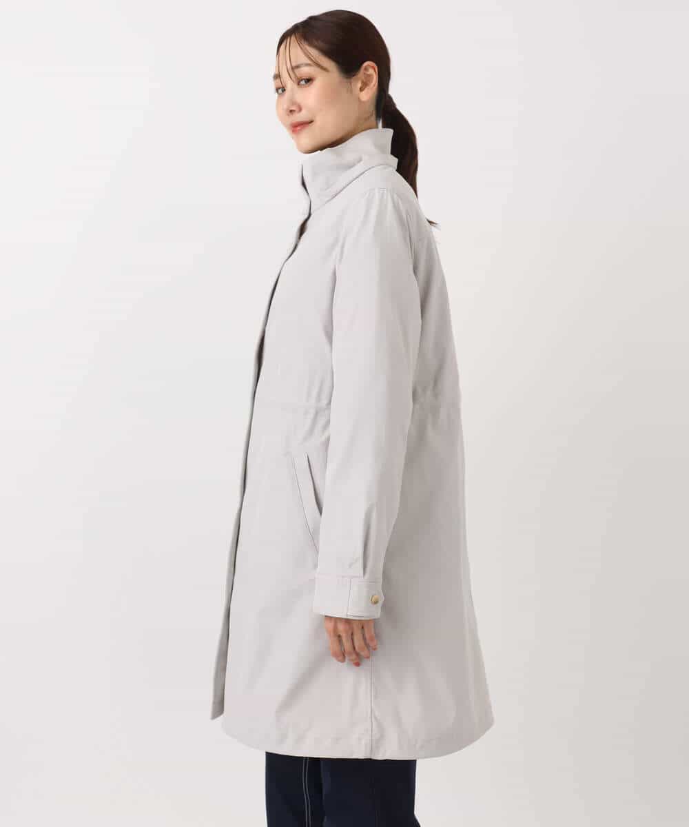 FKVAD42380 MK MICHEL KLEIN(MK ミッシェルクラン) ダウンライナー付きマルチwayモッズコート/撥水加工 ライトグレー