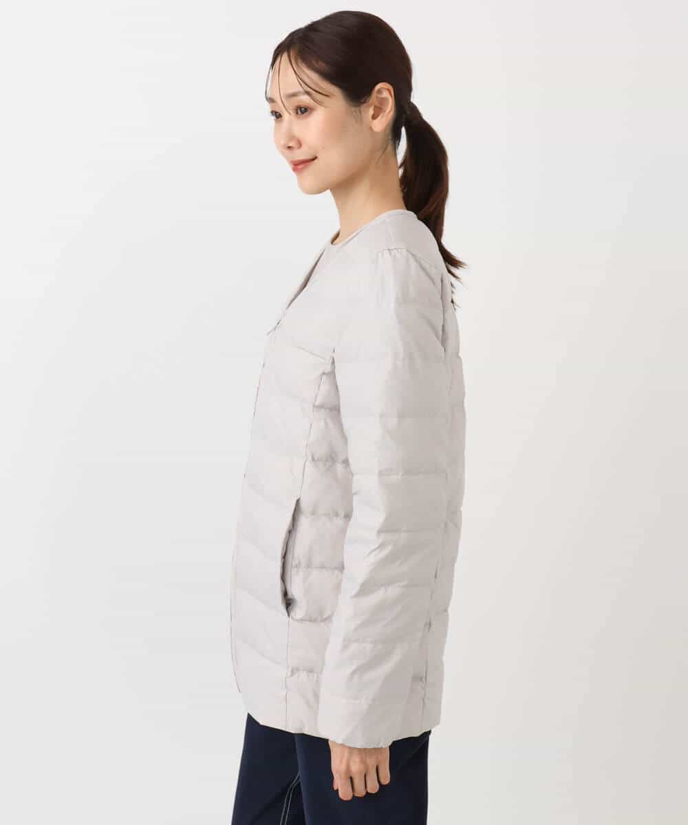 FKVAD42380 MK MICHEL KLEIN(MK ミッシェルクラン) ダウンライナー付きマルチwayモッズコート/撥水加工 ライトグレー
