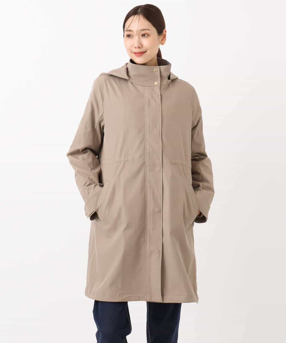 FKVAD42380 MK MICHEL KLEIN(MK ミッシェルクラン) ダウンライナー付きマルチwayモッズコート/撥水加工 ライトグレー