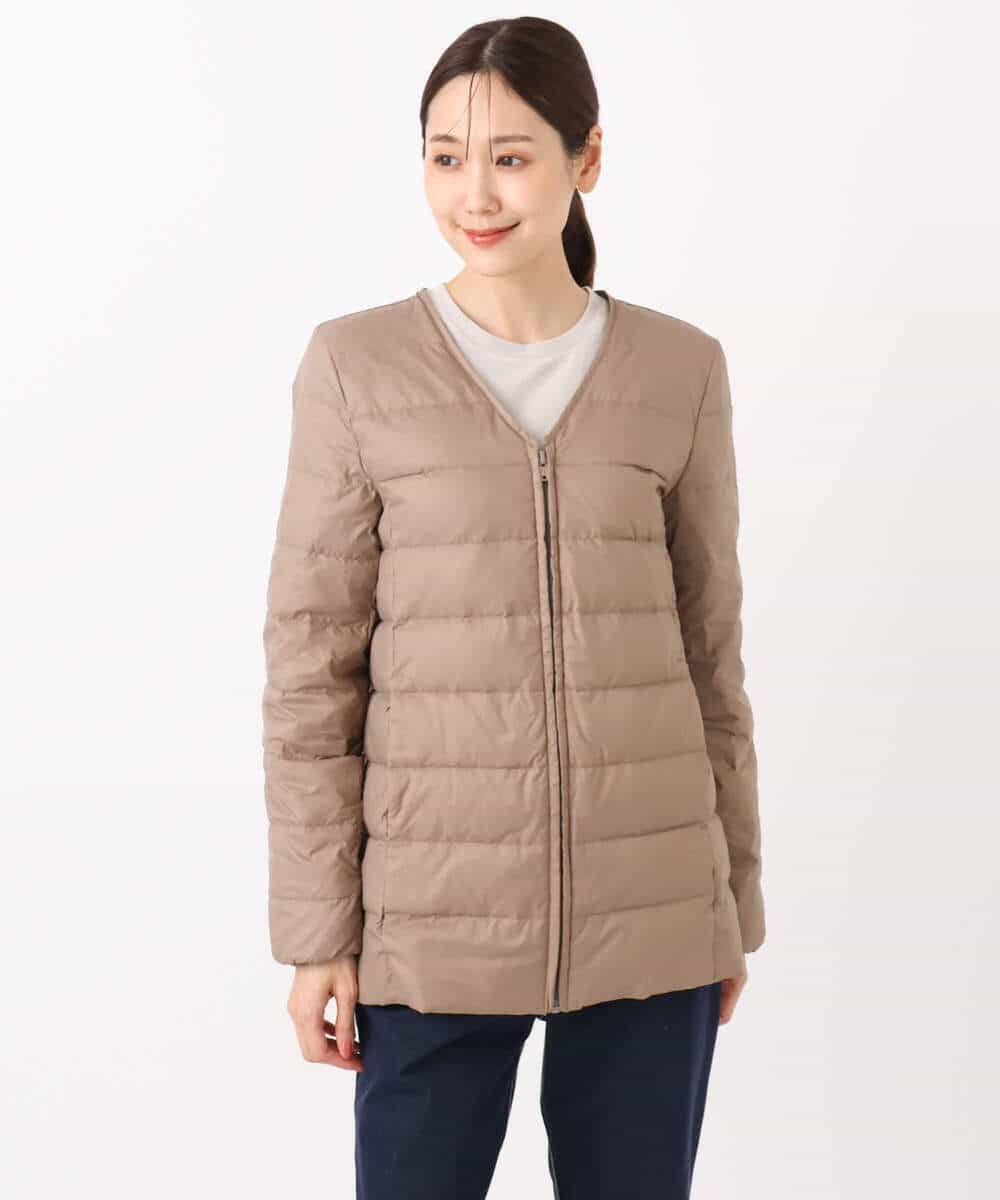 FKVAD42380 MK MICHEL KLEIN(MK ミッシェルクラン) ダウンライナー付きマルチwayモッズコート/撥水加工 ライトグレー