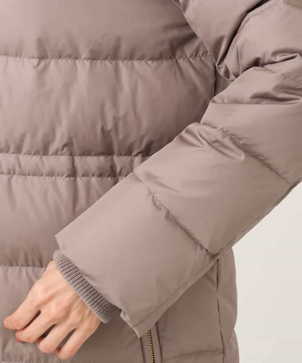 FKVAD50350 MK MICHEL KLEIN(MK ミッシェルクラン) ベーシックタフタ ロングダウンコート/撥水加工 モカ