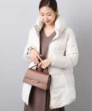 FKVAD52310 MK MICHEL KLEIN(MK ミッシェルクラン) ベーシックタフタ ミドルダウンコート/撥水加工 モカ