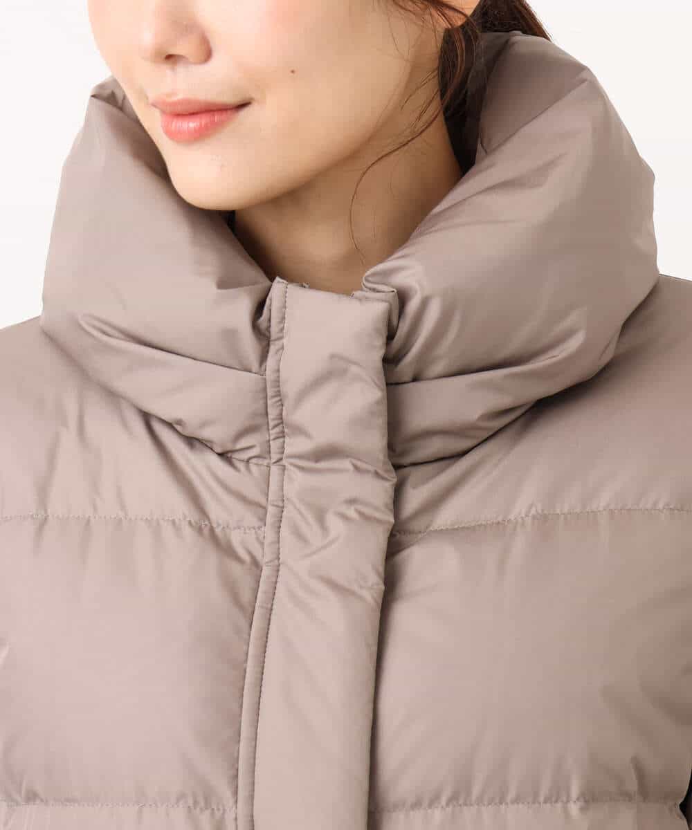 FKVAD52310 MK MICHEL KLEIN(MK ミッシェルクラン) ベーシックタフタ ミドルダウンコート/撥水加工 モカ