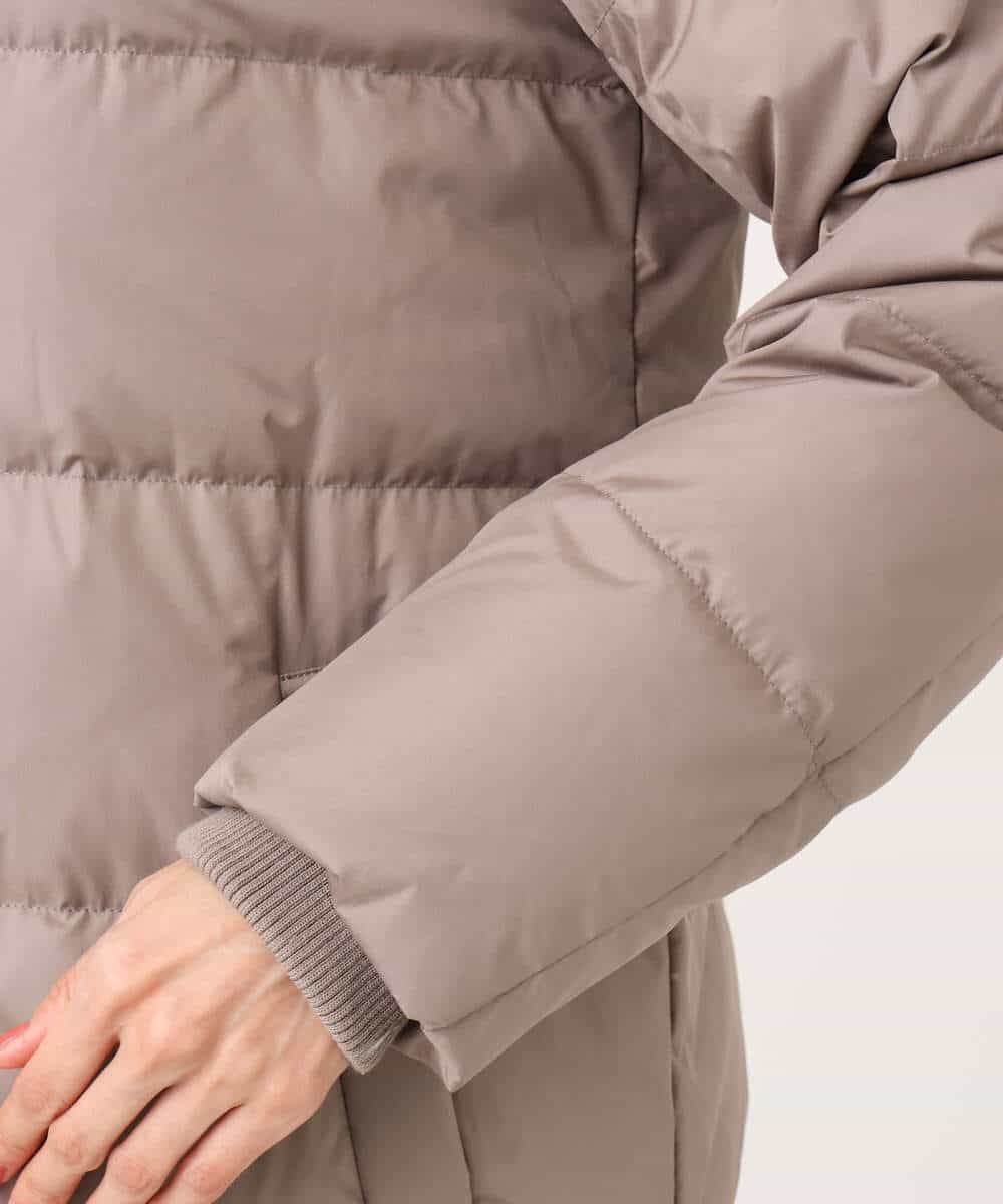 FKVAD52310 MK MICHEL KLEIN(MK ミッシェルクラン) ベーシックタフタ ミドルダウンコート/撥水加工 モカ
