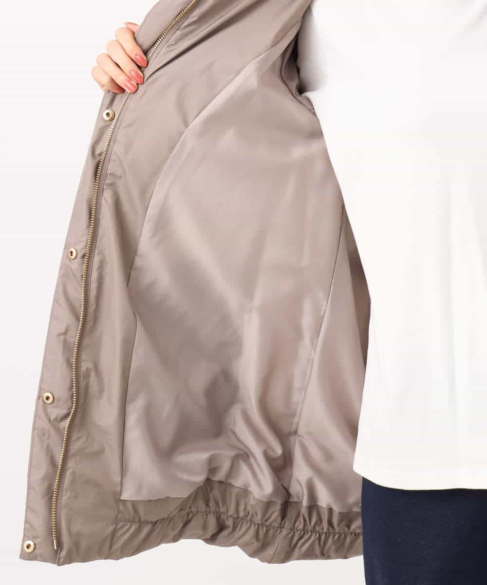 FKVAD52310 MK MICHEL KLEIN(MK ミッシェルクラン) ベーシックタフタ ミドルダウンコート/撥水加工 モカ