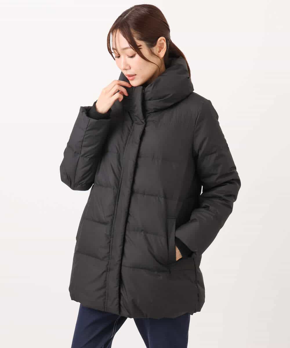 FKVAD52310 MK MICHEL KLEIN(MK ミッシェルクラン) ベーシックタフタ ミドルダウンコート/撥水加工 モカ