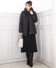 FKVAD52310 MK MICHEL KLEIN(MK ミッシェルクラン) ベーシックタフタ ミドルダウンコート/撥水加工 モカ