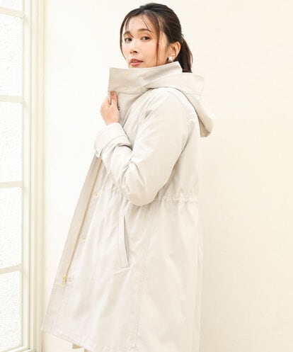 FKVAG42380 MK MICHEL KLEIN [撥水/リサイクルダウン]ダウンライナー付きフーデットコート