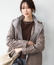 FKVAG42380 MK MICHEL KLEIN(MK ミッシェルクラン) [撥水/リサイクルダウン]ダウンライナー付きフーデットコート ベージュ
