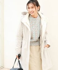 FKVAG42380 MK MICHEL KLEIN(MK ミッシェルクラン) [撥水/リサイクルダウン]ダウンライナー付きフーデットコート ベージュ