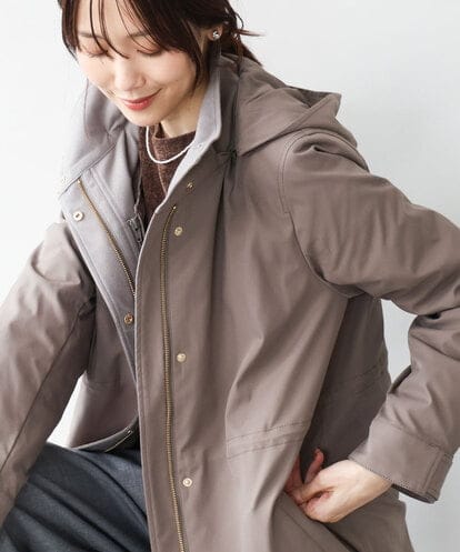 FKVAG42380 MK MICHEL KLEIN [撥水/リサイクルダウン]ダウンライナー付きフーデットコート