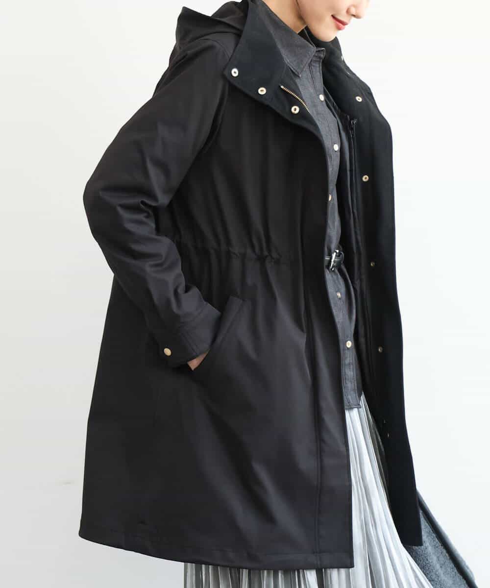 FKVAG42380 MK MICHEL KLEIN(MK ミッシェルクラン) [撥水加工]ダウンライナー付きフーデットコート ベージュ