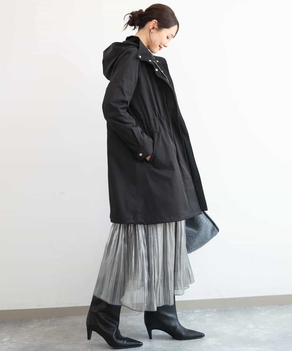 FKVAG42380 MK MICHEL KLEIN(MK ミッシェルクラン) [撥水加工]ダウンライナー付きフーデットコート ベージュ