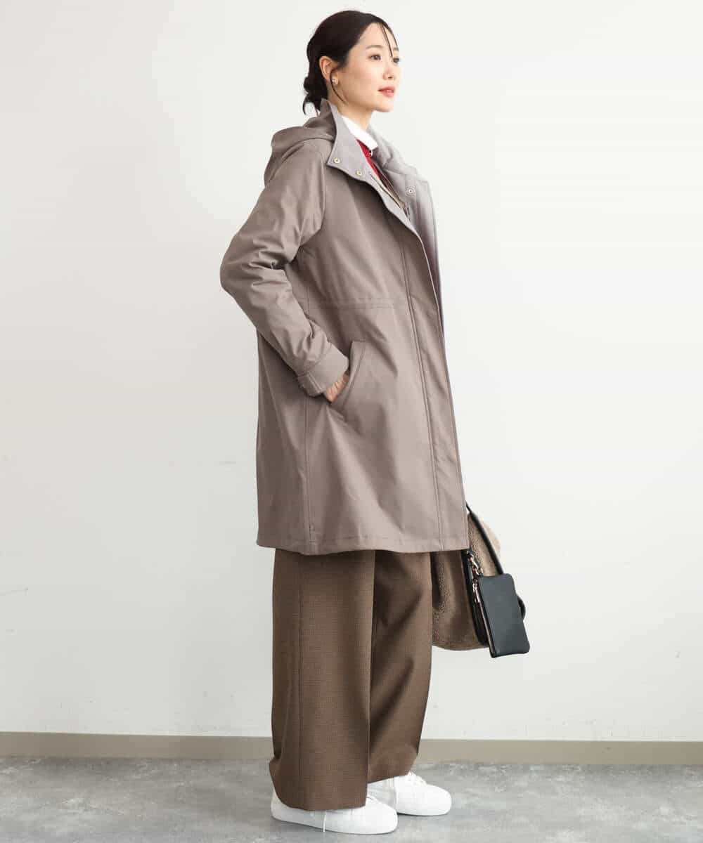FKVAG42380 MK MICHEL KLEIN(MK ミッシェルクラン) [撥水加工]ダウンライナー付きフーデットコート ベージュ