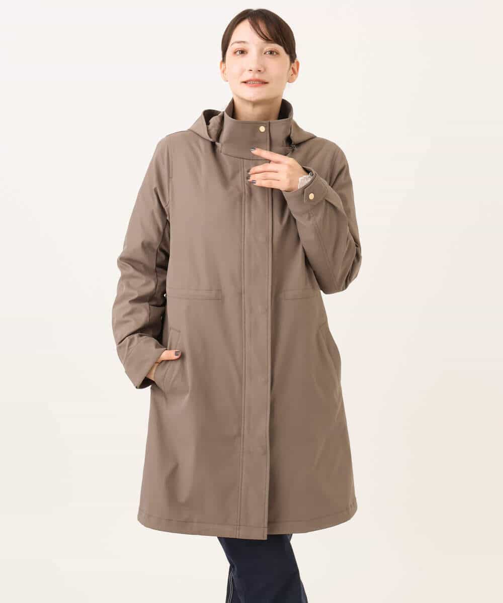 FKVAG42380 MK MICHEL KLEIN(MK ミッシェルクラン) [撥水加工]ダウンライナー付きフーデットコート ベージュ