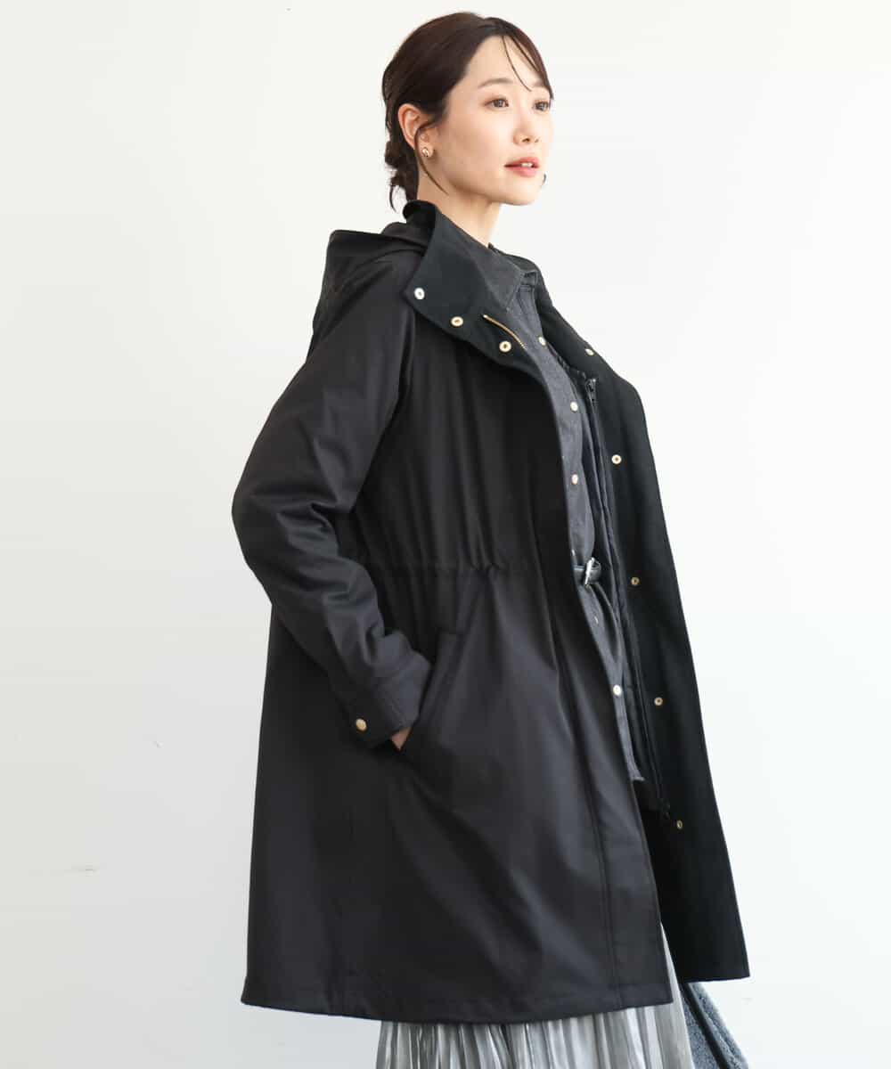 FKVAG42380 MK MICHEL KLEIN(MK ミッシェルクラン) [撥水加工]ダウンライナー付きフーデットコート ブラック