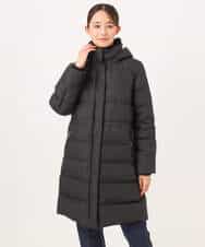 FKVAG50370 MK MICHEL KLEIN(MK ミッシェルクラン) [撥水/リサイクルダウン]ベーシックタフタロングダウンコート アイボリー