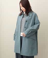 FKVFA01270 MK MICHEL KLEIN(MK ミッシェルクラン) ミドル丈ステンカラーコート/洗える ベージュ