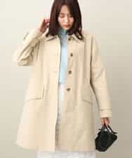 FKVFA01270 MK MICHEL KLEIN(MK ミッシェルクラン) ミドル丈ステンカラーコート/洗える ベージュ