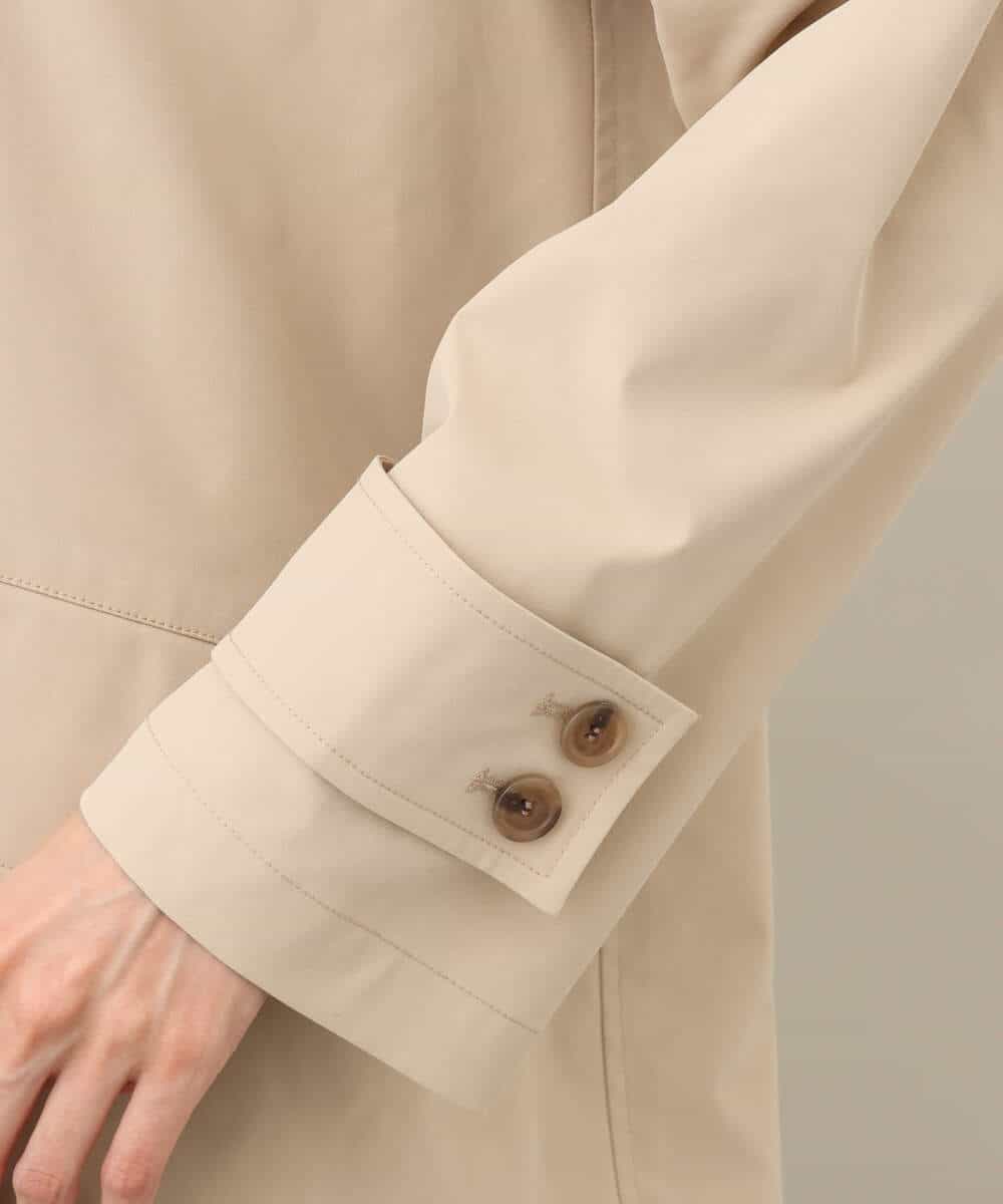 FKVFA01270 MK MICHEL KLEIN(MK ミッシェルクラン) ミドル丈ステンカラーコート/洗える ベージュ