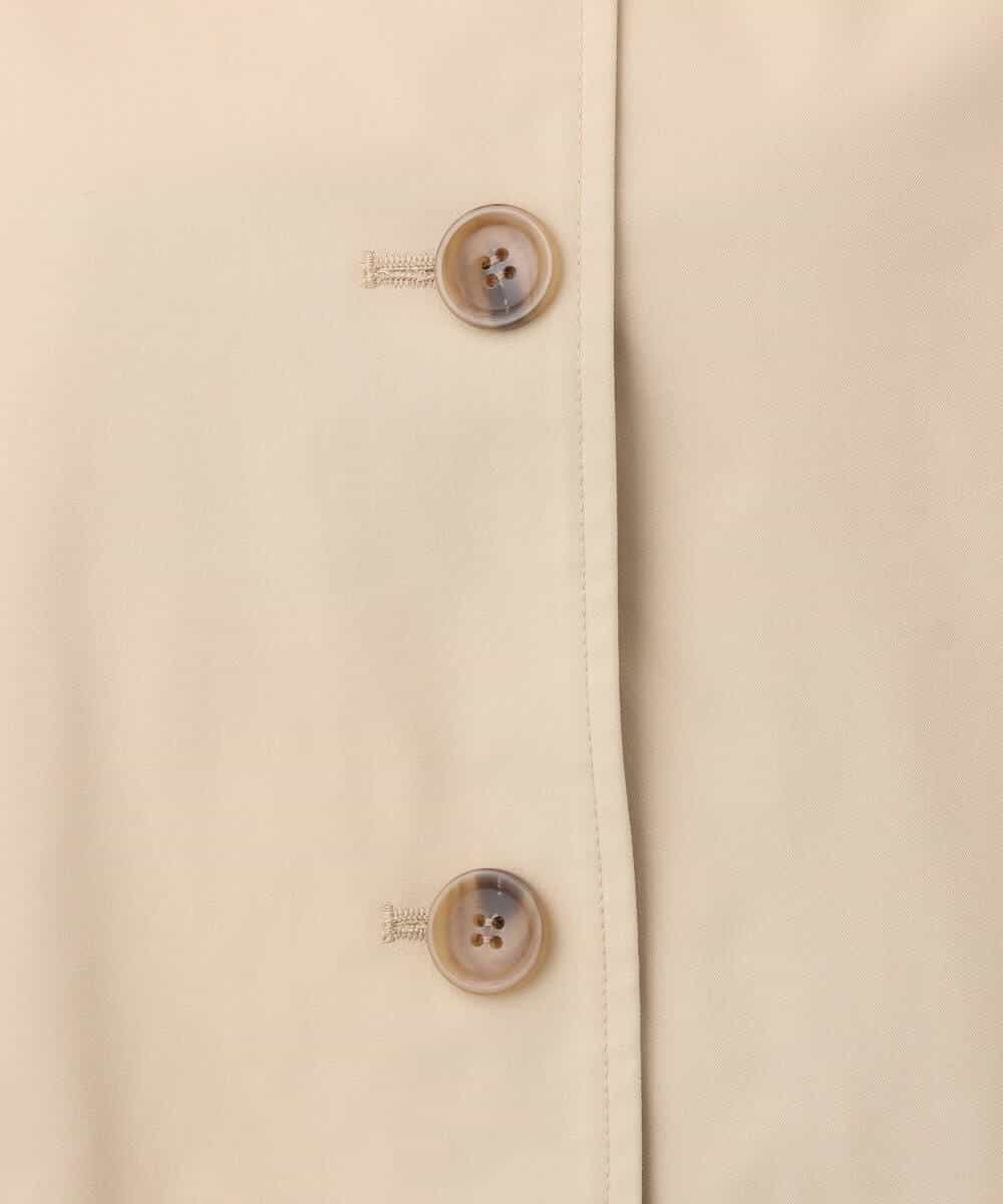 FKVFA01270 MK MICHEL KLEIN(MK ミッシェルクラン) ミドル丈ステンカラーコート/洗える ベージュ