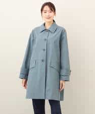FKVFA01270 MK MICHEL KLEIN(MK ミッシェルクラン) ミドル丈ステンカラーコート/洗える ベージュ