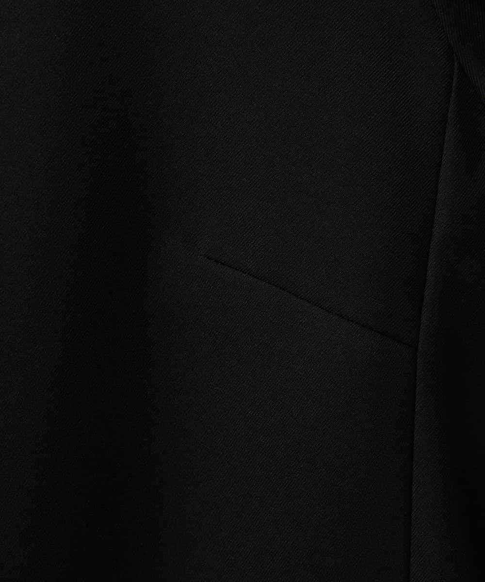 FMBAA05200 MICHEL KLEIN(ミッシェルクラン) ［セットアップ対応/洗える］クルーネックブラウス ブラック