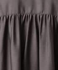 FMBAD10260 MICHEL KLEIN(ミッシェルクラン) シアーAラインブラウス ブラウン