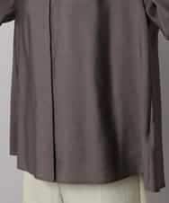 FMBAD10260 MICHEL KLEIN(ミッシェルクラン) シアーAラインブラウス ブラウン