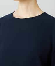 FMBAD25230 MICHEL KLEIN(ミッシェルクラン) [セットアップ対応]ノーカラーブラウス ネイビー