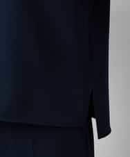 FMBAD25230 MICHEL KLEIN(ミッシェルクラン) [セットアップ対応]ノーカラーブラウス ネイビー