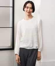 FMBAG04190 MICHEL KLEIN(ミッシェルクラン) フロントレースブラウス ベージュ