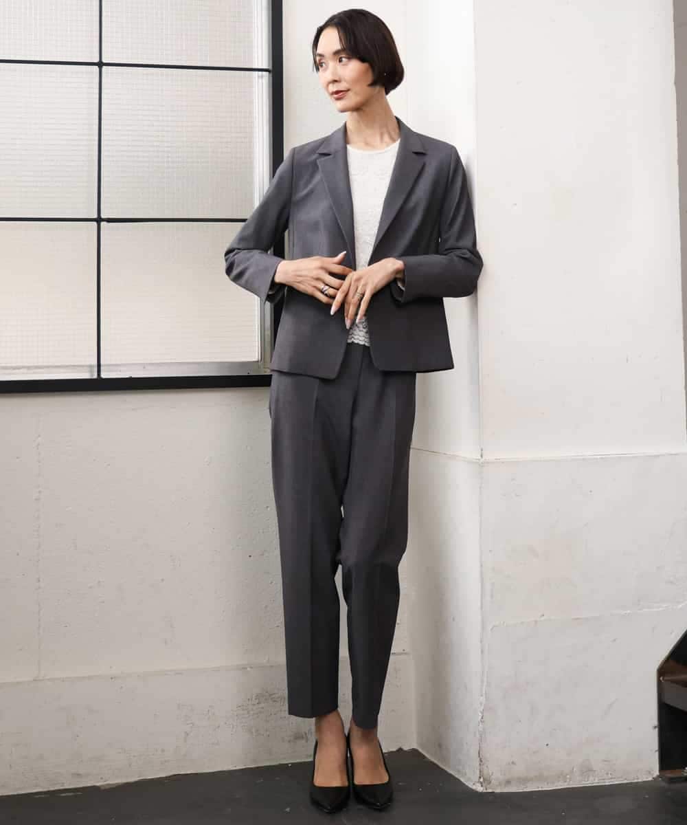 FMBAG04190 MICHEL KLEIN(ミッシェルクラン) フロントレースブラウス ベージュ