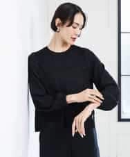 FMBAG04190 MICHEL KLEIN(ミッシェルクラン) フロントレースブラウス ベージュ